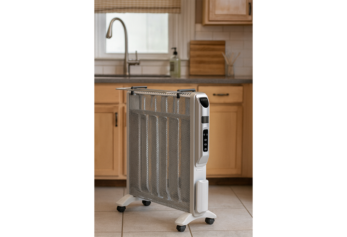 Απεικονίζεται το πάνελ σε κουζίνα.